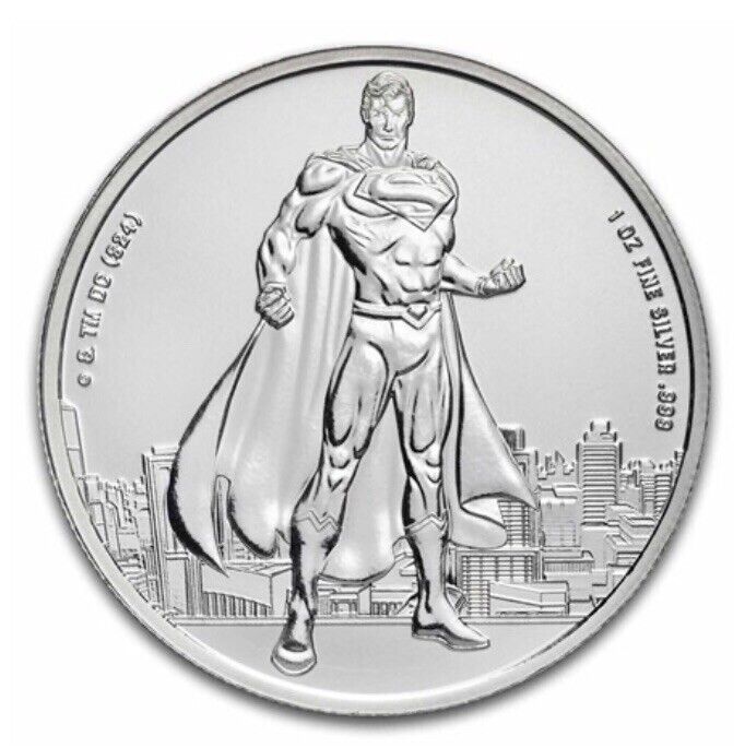 Read more about the article 2024 Samoa 1 oz .999 Silver DC Comics Superman BU In Capsule