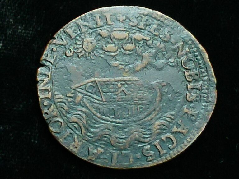 Read more about the article Rare 1585 Hainaut  Belgium Noah’s Arc Political / Desire for Peace token coin