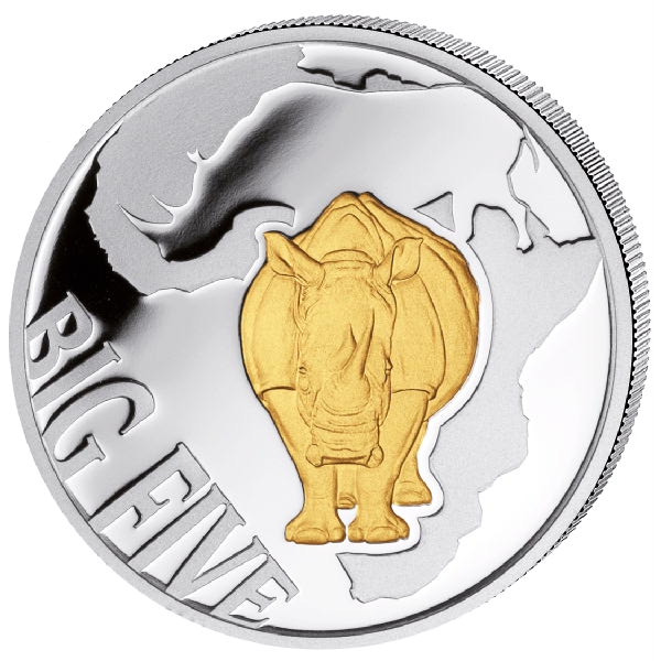 Read more about the article 2013 Congo Big Five Rhino Gold Gilt 1/4 oz Silver Coin – 3000 Mintage