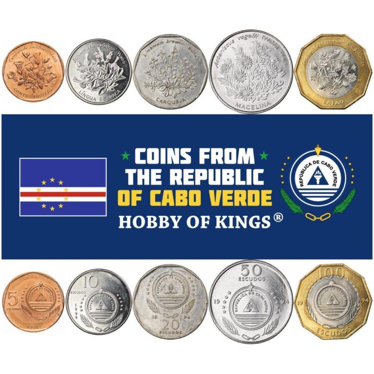 Read more about the article Cape Verde | 5 Coin Set | 5 10 20 50 100 Escudos | Exotic Plants| 1994