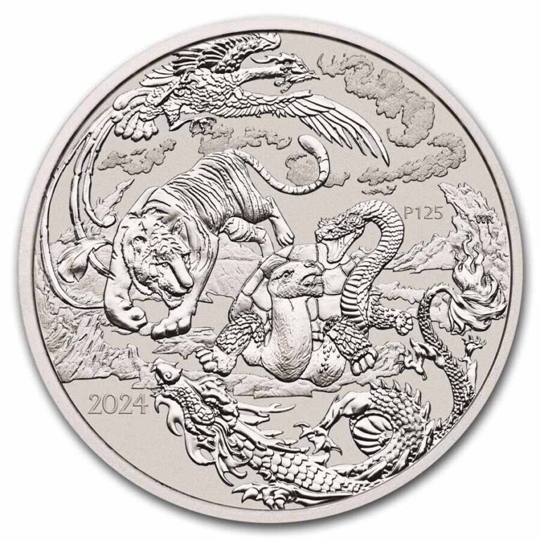 Read more about the article 2024 Australia Myths and Legends: 1 oz Silver Four Guardians BU