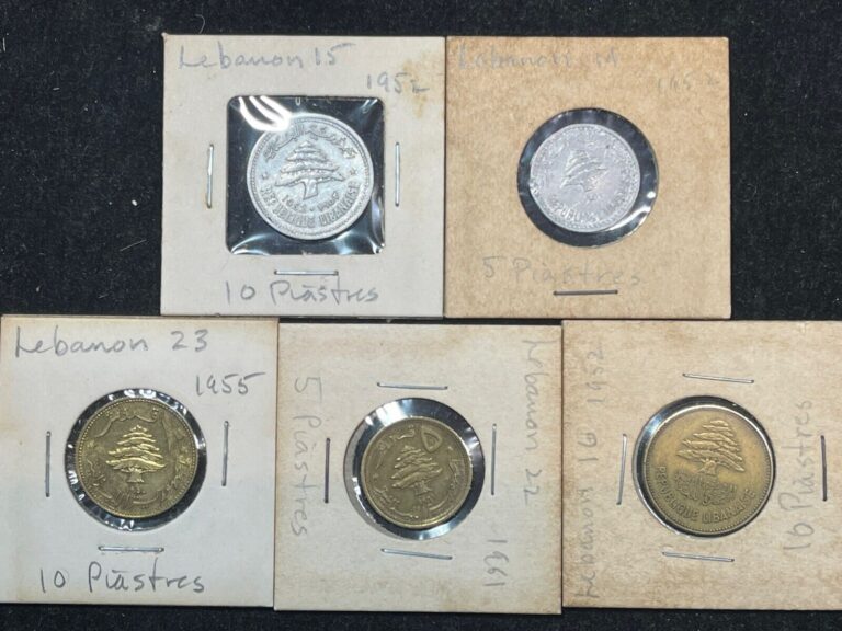 Read more about the article Lebanon 5 Coins Lot