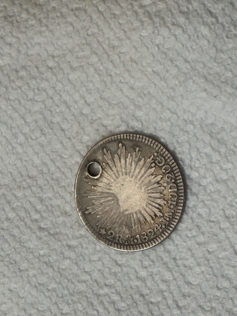 Read more about the article Mexico 1824 2 Reales silver coin
