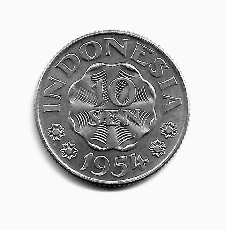 Read more about the article World Coins – Indonesia 10 Sen 1954 Coin KM# 6