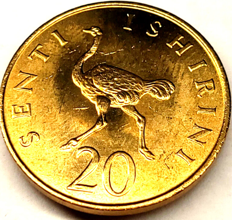 Read more about the article TANZANIA – AFRICA 1979 20 SENTI COIN – KM#2 – 24MM – OSTRICH – Animal -BU