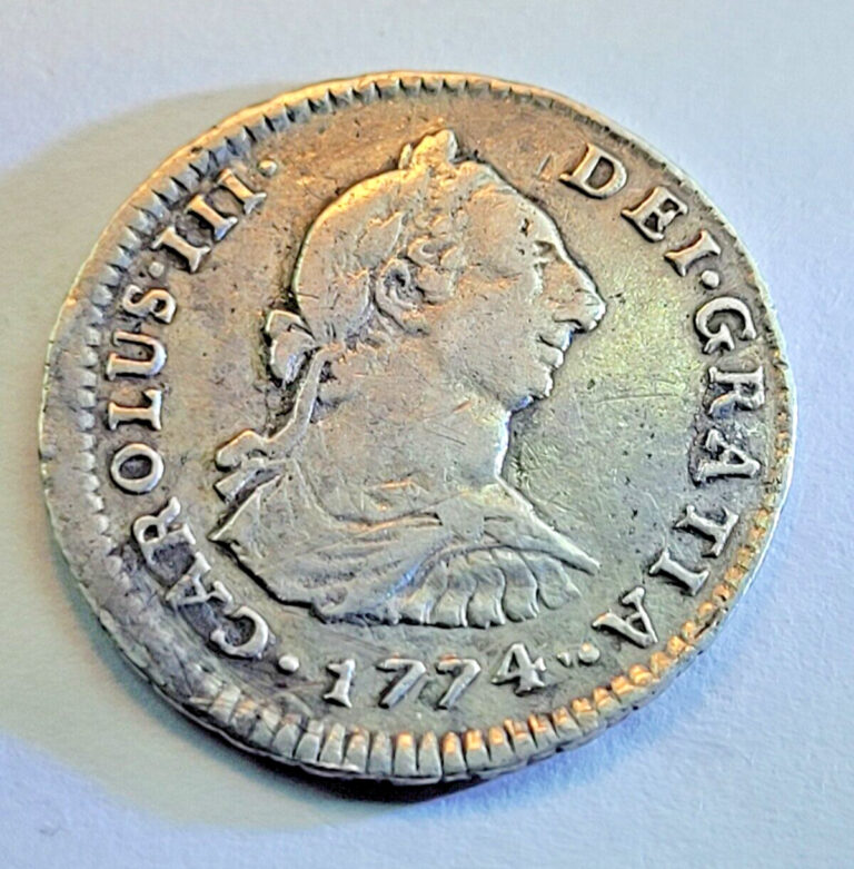 Read more about the article 1774 MJ Spanish PERU Silver 1 Reales Genuine Antique Colonial Pirate Treasure