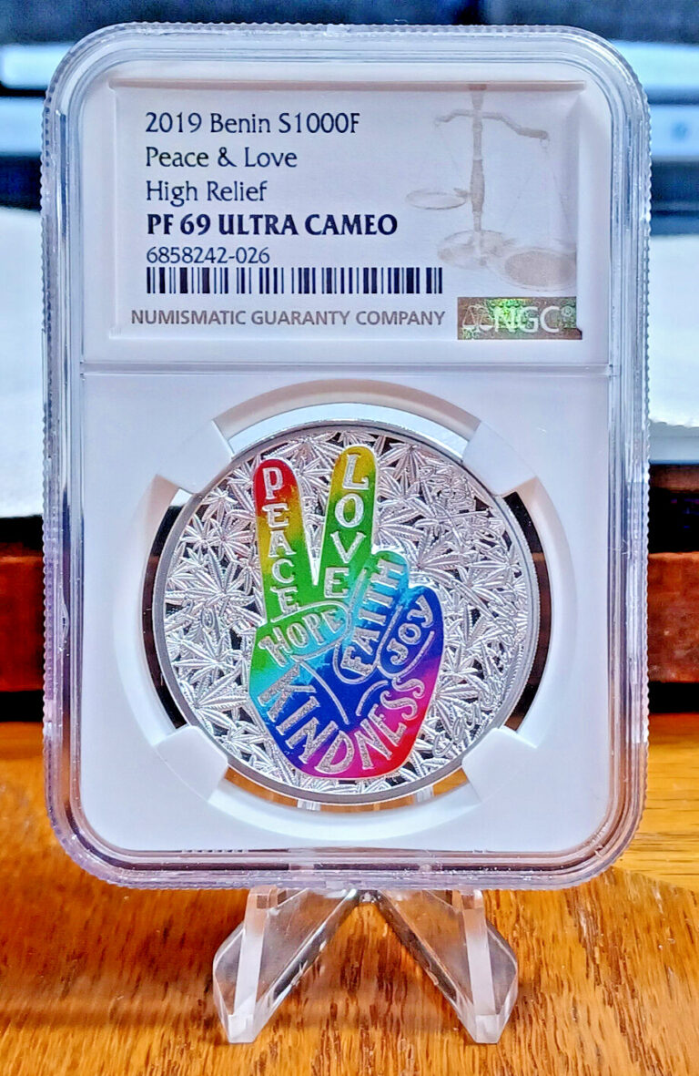 Read more about the article 2019 Benin 1000 Francs CFA  1oz .999 Silver Proof   NGC PF69UCAM  Mintage 999pcs