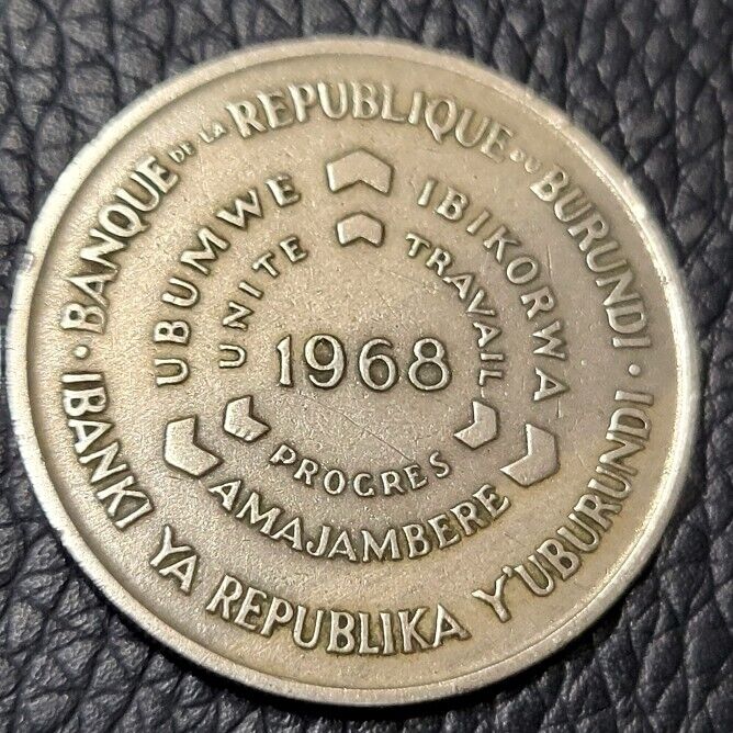 Read more about the article 1968 Burundi 10 Francs Coin