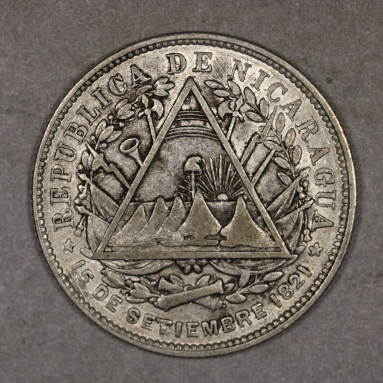 Read more about the article 1887 H Nicaragua Silver 20 Centavos