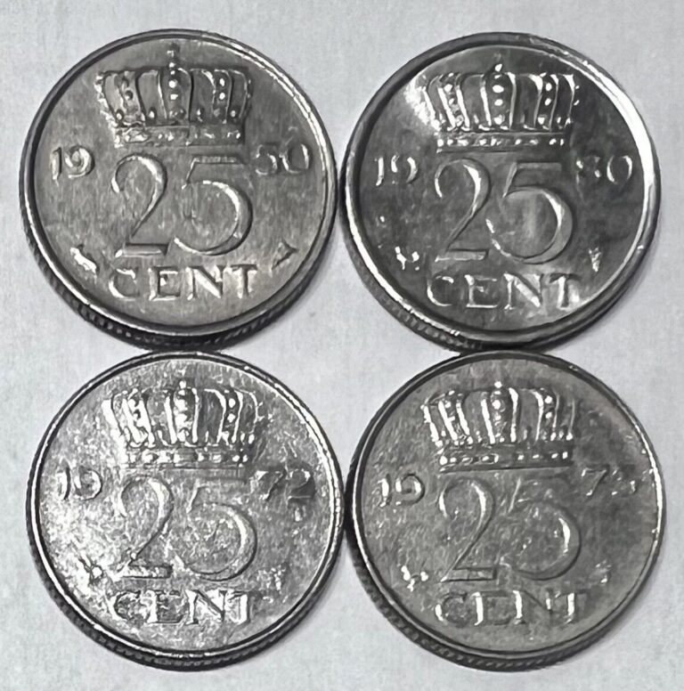 Read more about the article Netherlands 25 Cents 4 World Coin Set