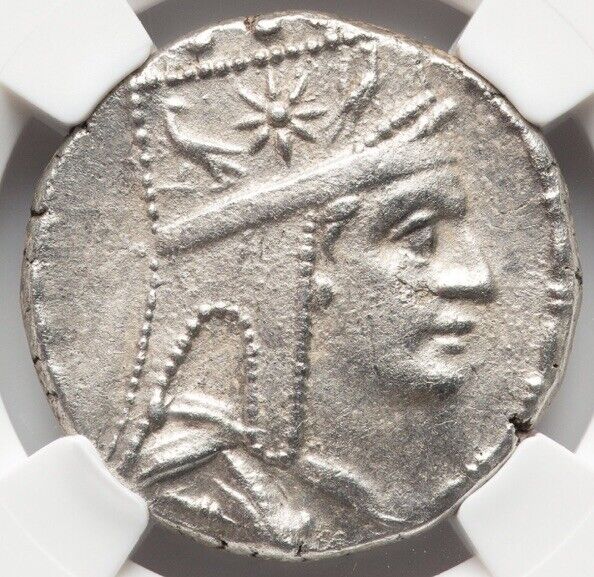 Read more about the article Tigranes the Great II 95-56 BC HUGE Tetradrachm Armenia 5/5 Silver Coin NGC ChXF