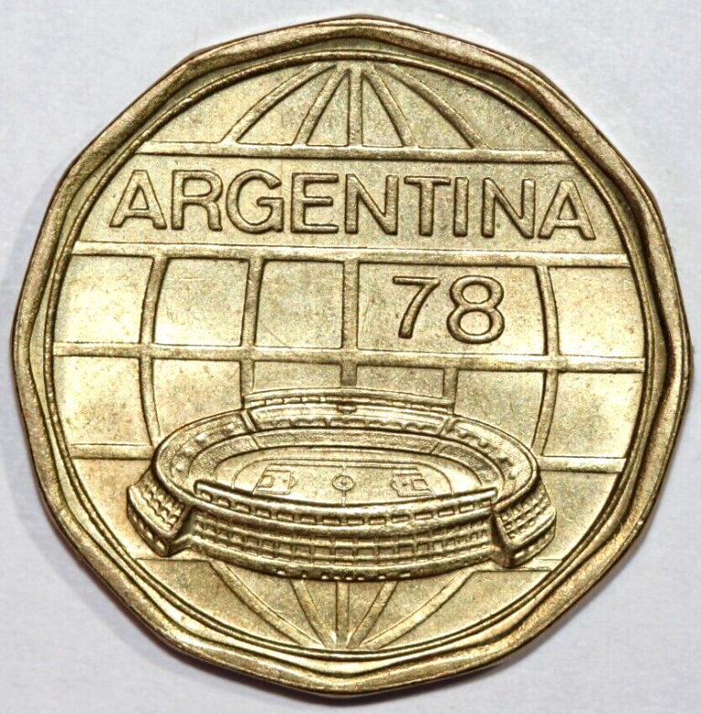 Read more about the article 1978 Argentina 00Pesos World Soccer Championship  Aires Mint-Foreign Coin 25.2mm