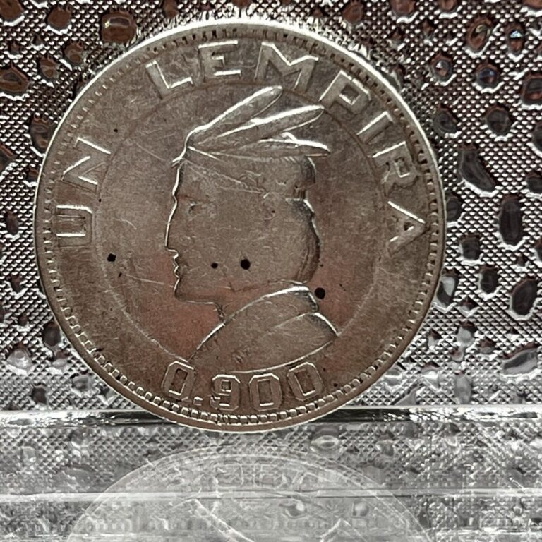 Read more about the article 1931 Honduras Un Lempira 0.900 Silver World Coin Lencas 1st Year
