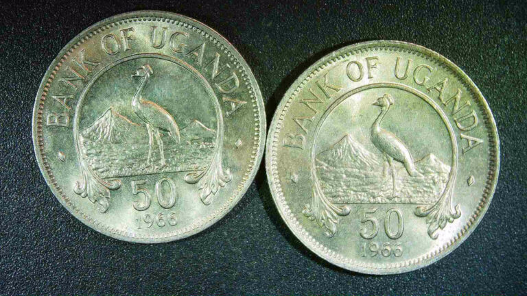 Read more about the article UGANDA    50 CENTS  1966 TOW  COINS  DEC05F