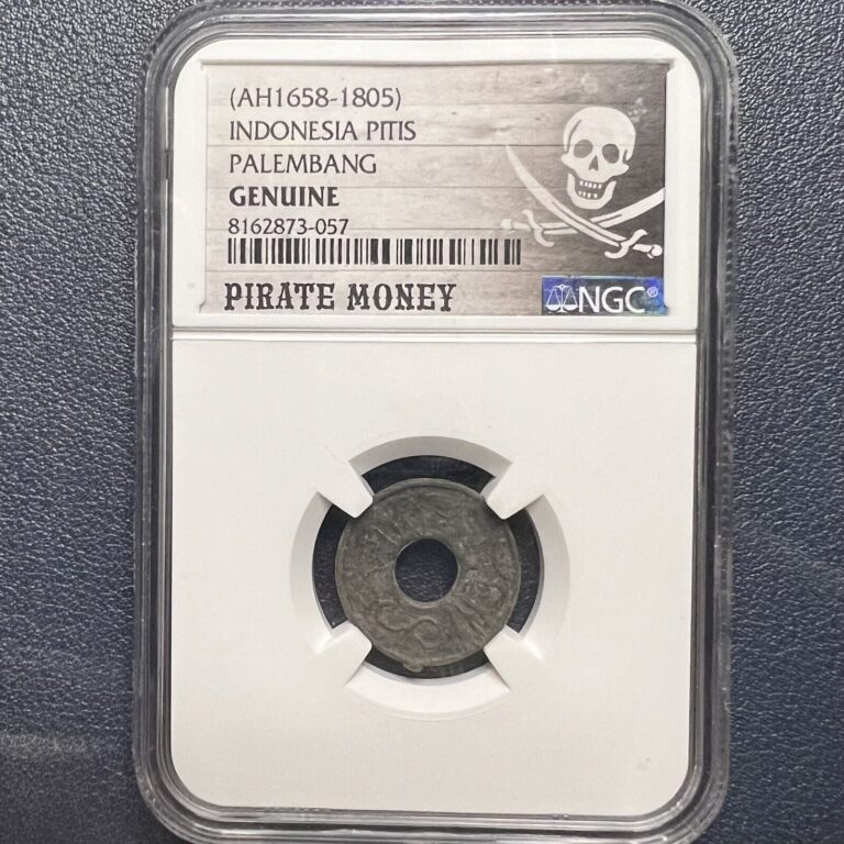 Read more about the article 1658-1805 Indonesia 1 Pitis PIRATE MONEY Palembang NGC Authentic