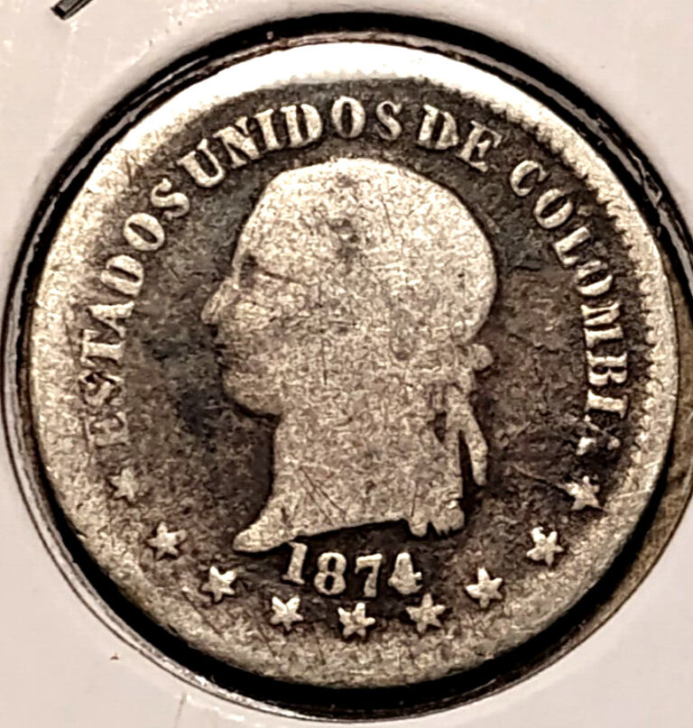 Read more about the article RARE 1874 Colombia 10 Centavos – Bogota Mint – Colombian Silver .835