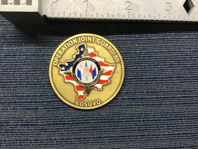 Read more about the article Challenge Coin  U.S. European Command  Operation Joint Guard  Kosovo