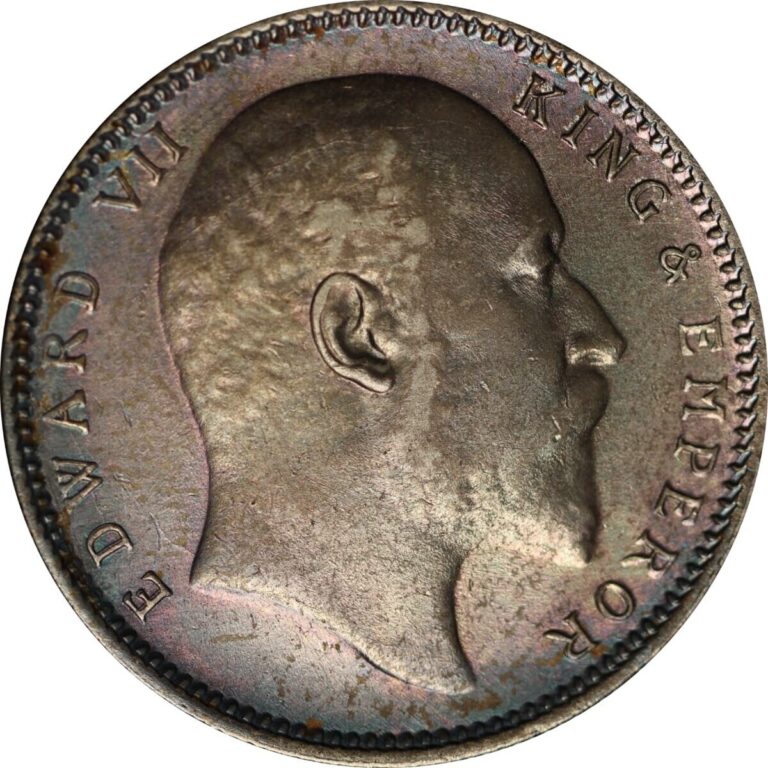 Read more about the article India 1907 Silver rupee King Edward VII in archival holder