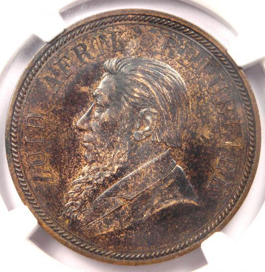 Read more about the article 1892 South Africa Zar Penny KM-2 – NGC MS61 – Rare BU UNC Certified Coin!