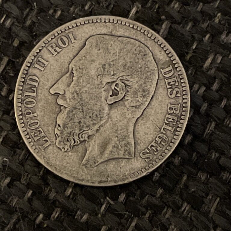 Read more about the article 1867 Belgium 2 Francs Silver Coin.