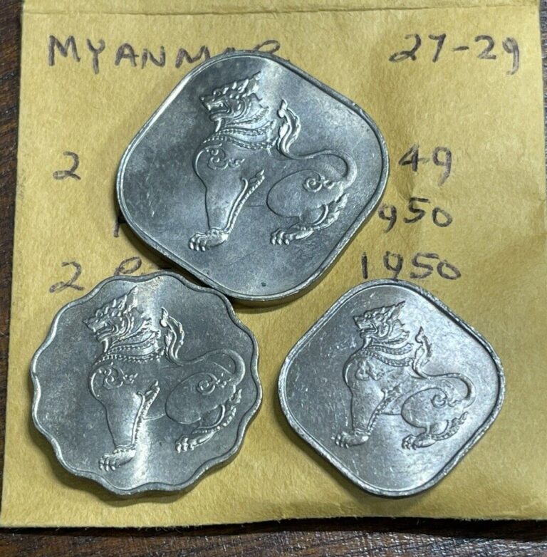 Read more about the article Early Myanmar 3 Coins Lot High Grade