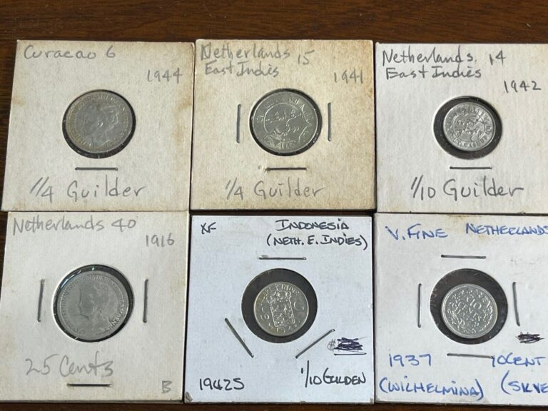 Read more about the article Assorted 6 Netherlands Coins Lot