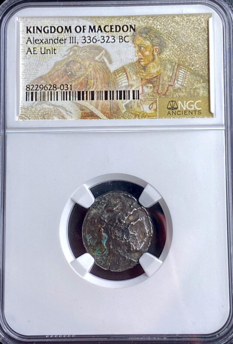 Read more about the article NGC Alexander The Great 336-323 BC Greek Kingdom of Macedon Coin Genuine Greece