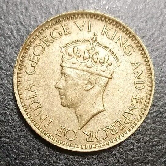 Read more about the article 1943 British Ceylon 25 Cents WWII Era AU Coin GEORGE VI KING and EMPEROR KM 115