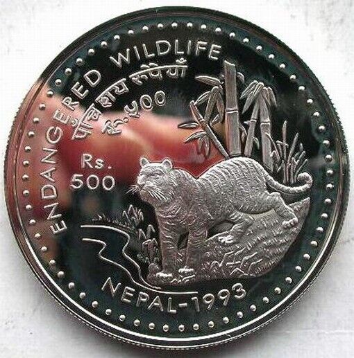 Read more about the article Nepal 1993 Tiger 500 Rupees Silver Coin Proof