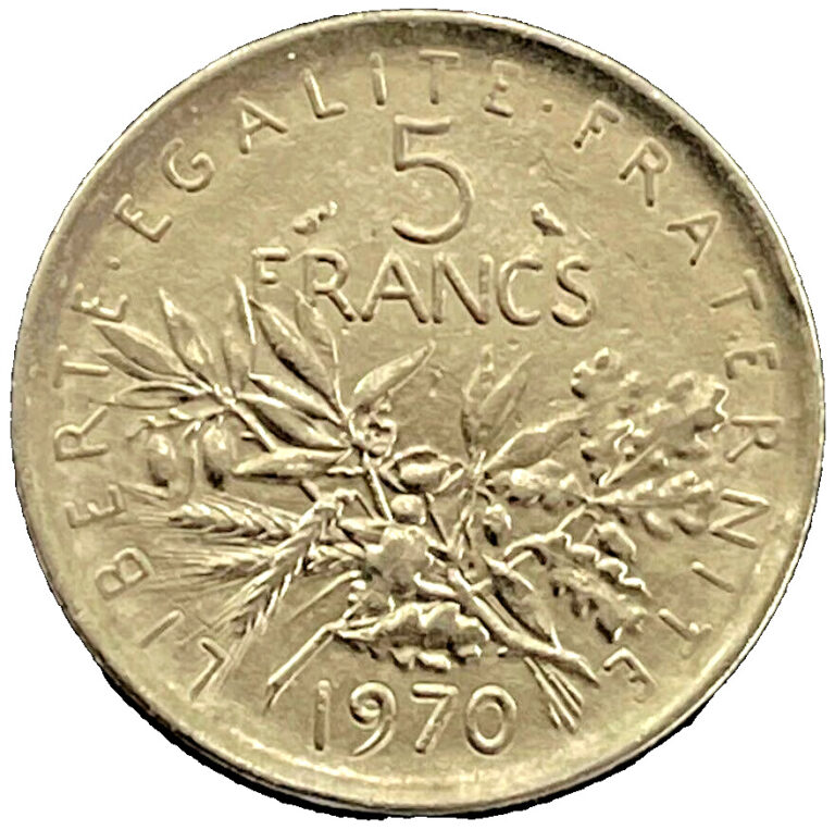 Read more about the article 1970 FRANCE Coin 5 Francs French Europe Foreign Coins FREE SHIPPING