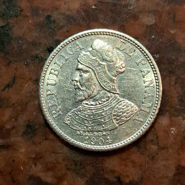 Read more about the article 1904 PANAMA 5 CENTESIMOS COIN .900 SILVER – 18MM – #B5827