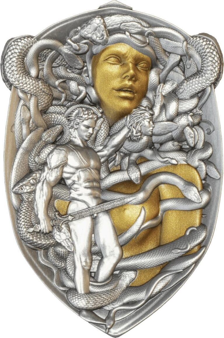 Read more about the article 2025 Shield Perseus 3 oz Silver Colorized Coin Republic of Gabon