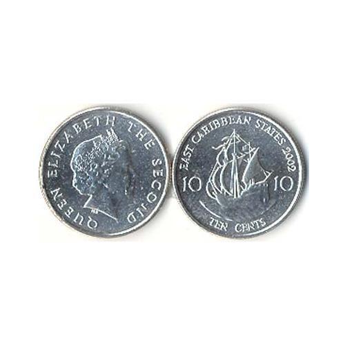 Read more about the article Set of 50 East Caribbean KM37 (U) 10-Cent Coins from St. Lucia! 🇦🇬