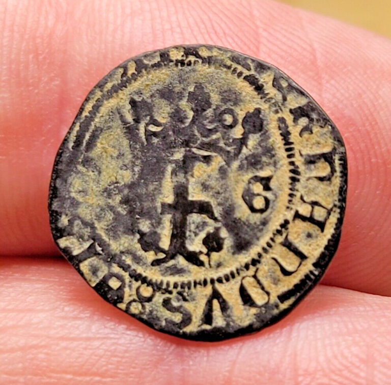 Read more about the article 1474 – 1504 Spanish Blanca Coin of Ferdinand and Isabella Catholic Kings Nice