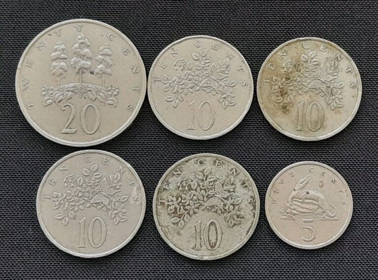 Read more about the article Lot of 6 Jamaica Coins 1975-1988