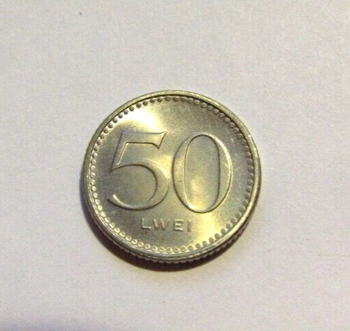 Read more about the article Angola 1975 50 Lwei unc Coin