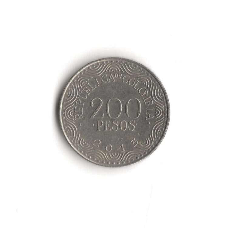 Read more about the article 2013 Colombia – 200 Pesos – 894 – Nickel Brass – 4.6g