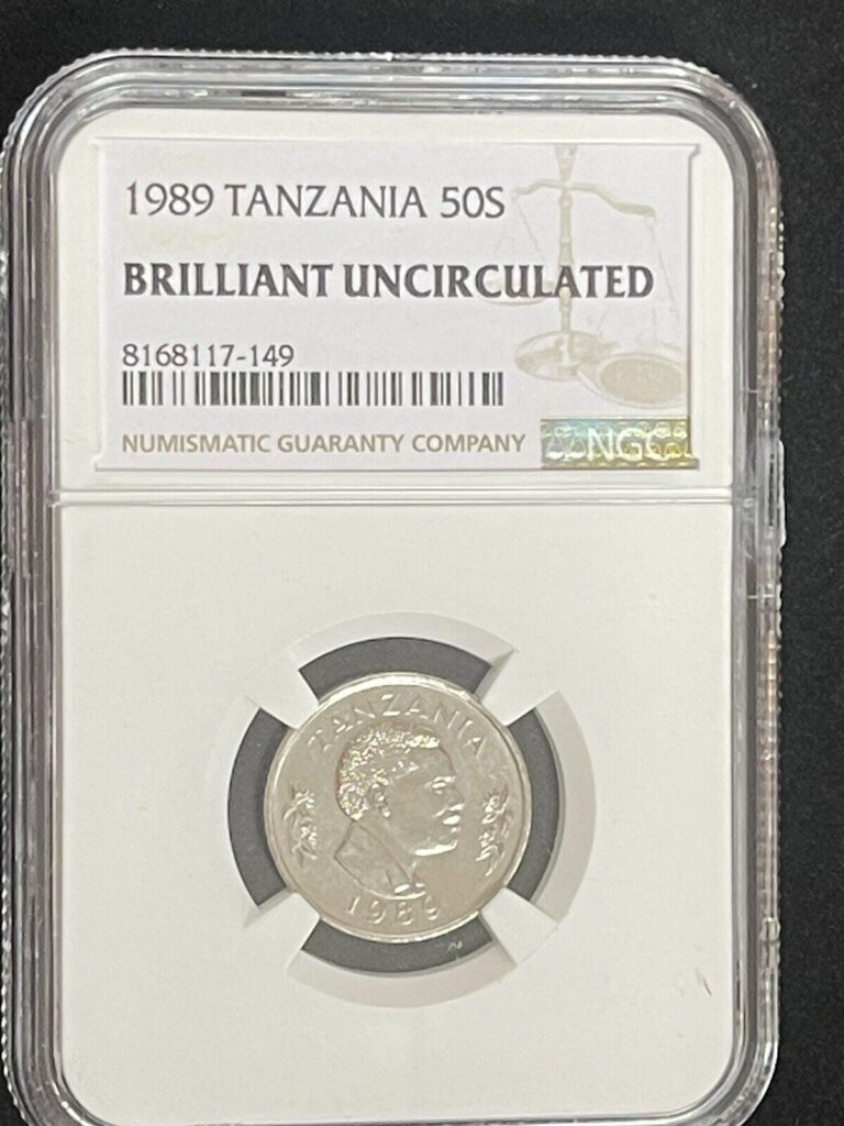 Read more about the article 1989 NGC Tanzania 50 Senti RABBIT BU African Coin Brilliant Uncirculated