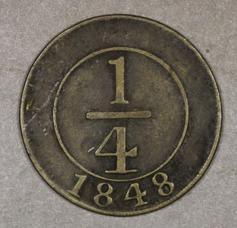 Read more about the article 1848 Dominican Republic 1/4 Real