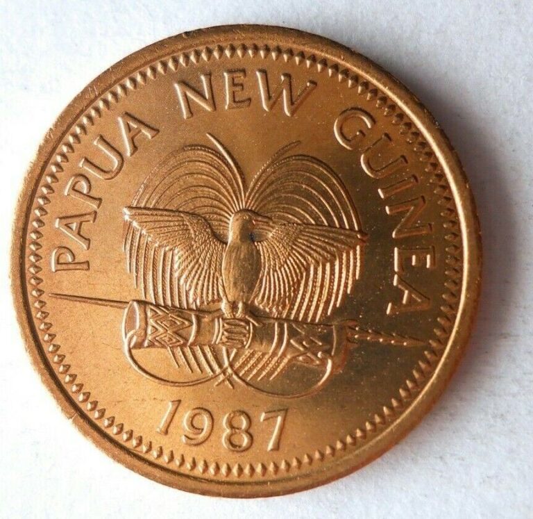 Read more about the article 1987 PAPUA NEW GUINEA TOEA – AU/UNC RED – Exotic Coin – Free Ship – Bin #LC 58