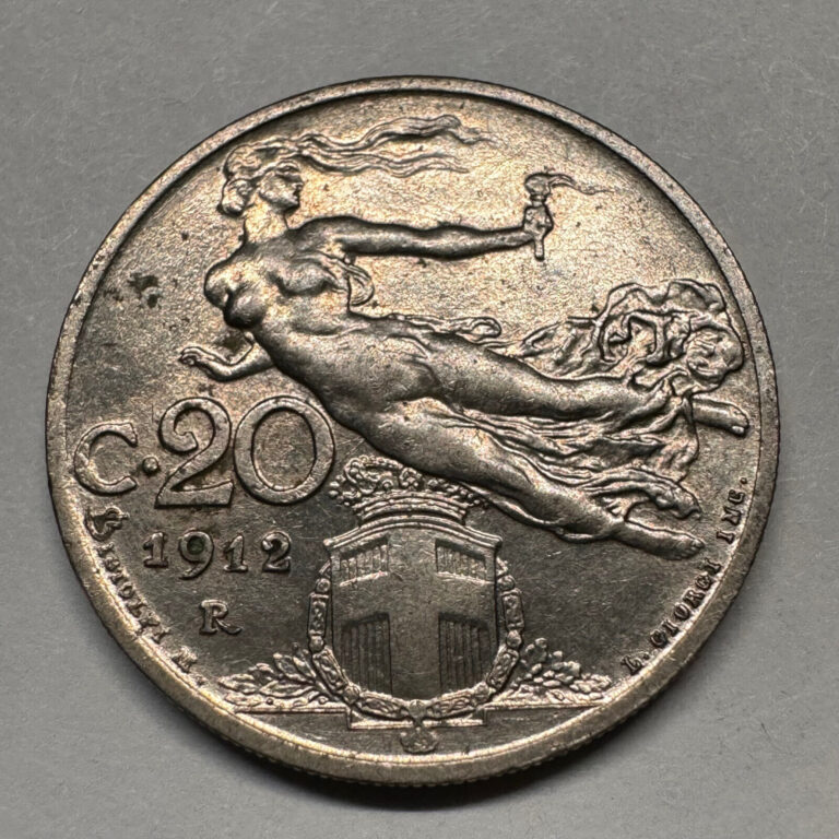 Read more about the article 1921 Italy 20 Centesimi – Beautiful Coin – Lot #A200-41