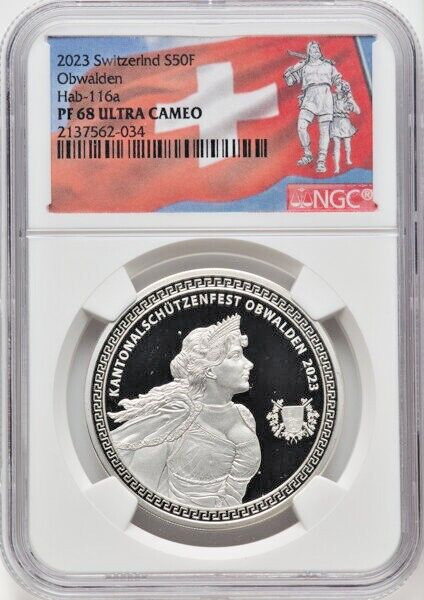 Read more about the article 2023 Switzerland S50F Obwalden Shooting Festival NGC PF68 Ultra Cameo Silver