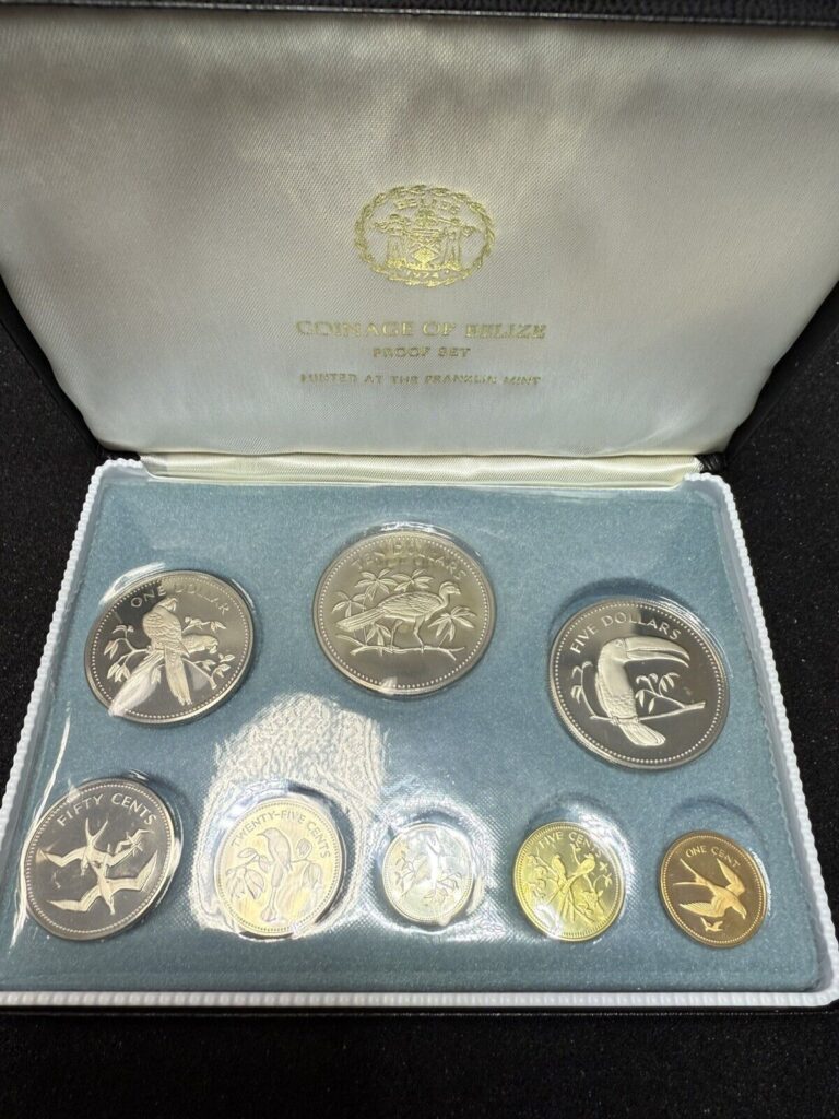 Read more about the article 1974 Belize Proof Set  8 Coins w/certificate