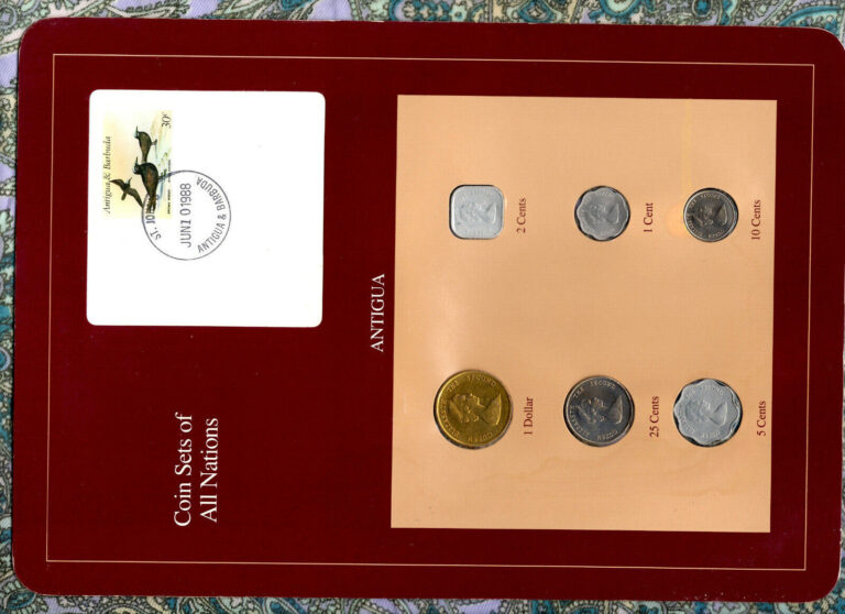 Read more about the article Coin Sets of All Nations Antigua E.C. 1981-1989 UNC 5 25 cent 1989