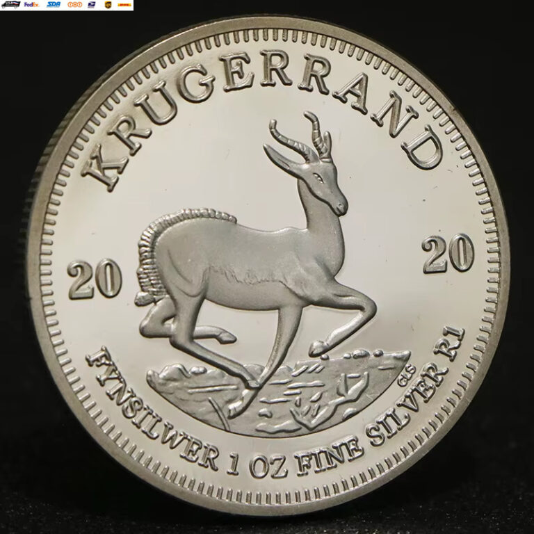 Read more about the article New 2022/2020 South Africa Saudi Africa Krugerrand 1OZ Silver Coin Paul Kruger T