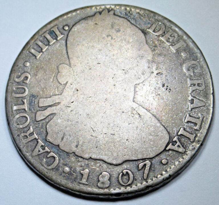 Read more about the article 1807 Spanish Bolivia Silver 4 Reales Genuine Antique 1800’s Colonial Pirate Coin