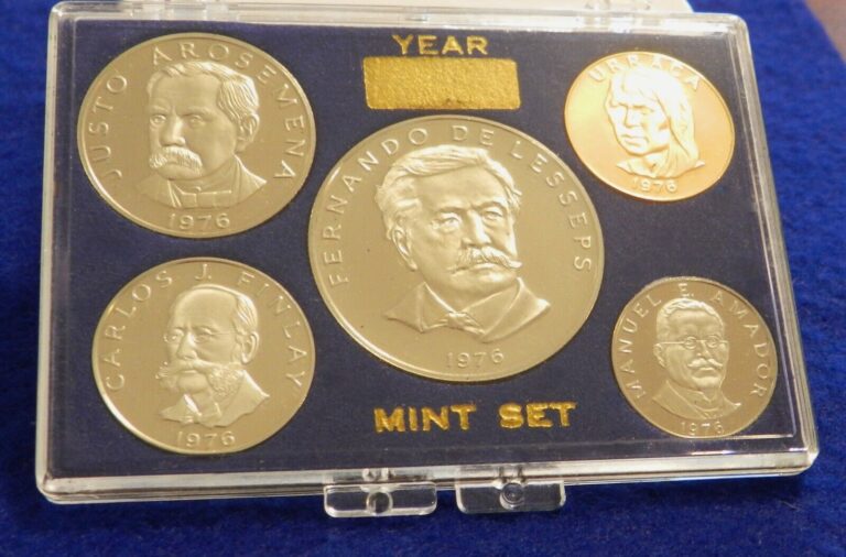 Read more about the article 1976 Panama Proof 5 Coin Set – Great Set Only 12K Minted – See PICS