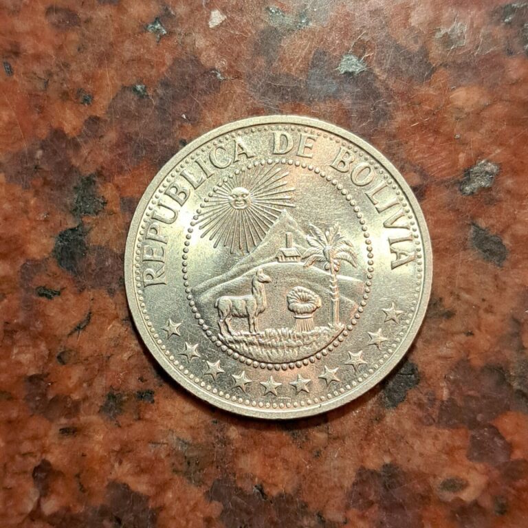 Read more about the article 1968 BOLIVIA 1 PESO COIN – #B5558