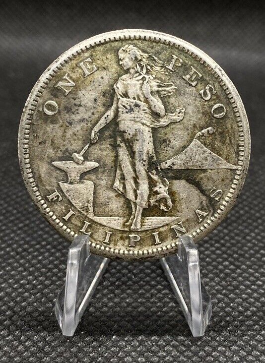 Read more about the article Philippines One Peso 1908 S VF Cond Silver World Coin B0070