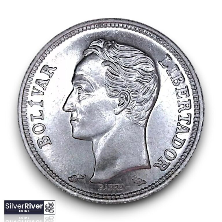 Read more about the article 1960 Venezuela 50 Centimos (*Brilliant Uncirculated* – Silver)